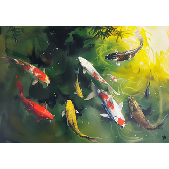 koi fish array