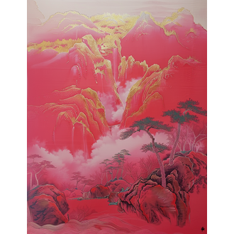 무릉도원 산수