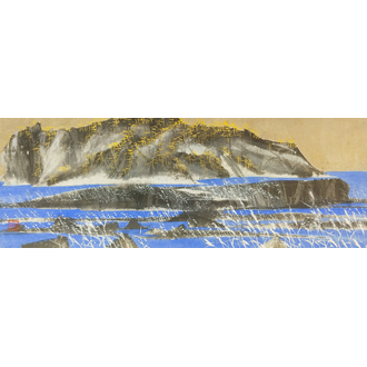 청호산수(靑湖山水, Blue Lake landscape)
