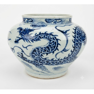 元靑花 大壺 2