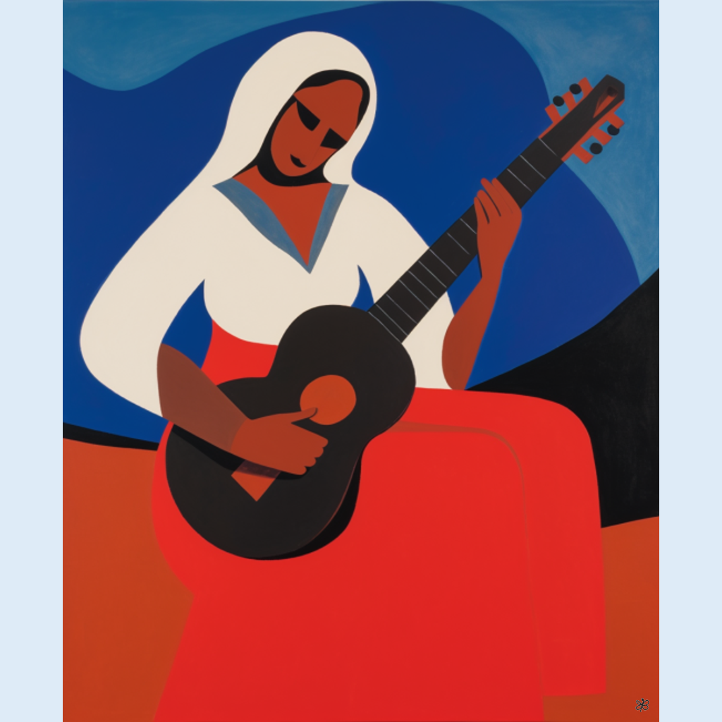 woman with guitar #4