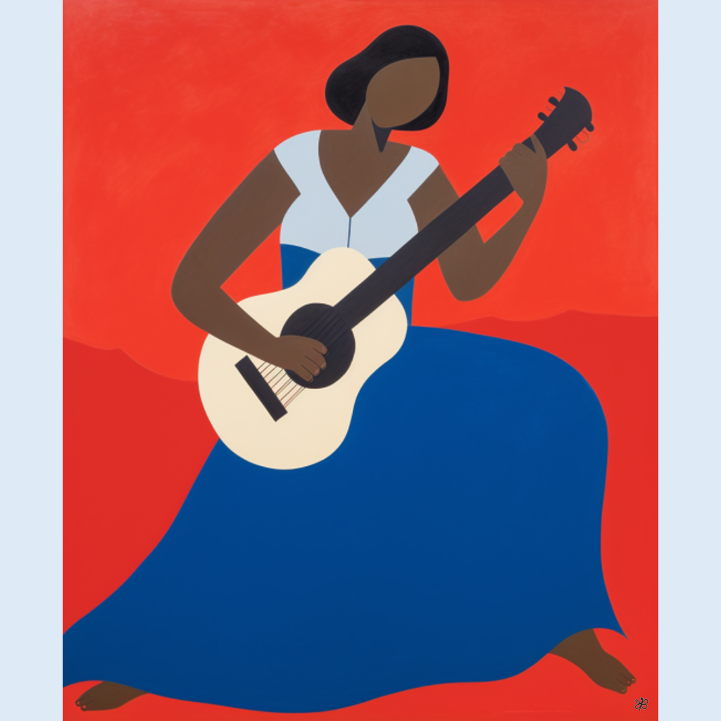 woman with guitar #7