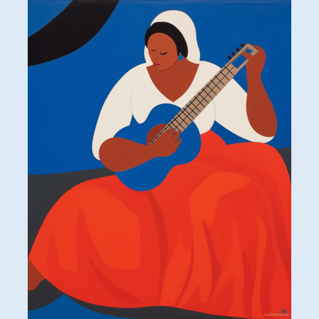 woman with guitar #3