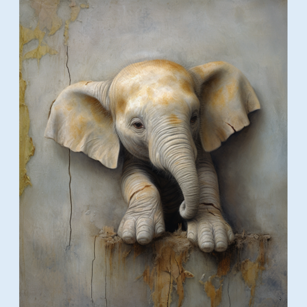 elephant on wall #7