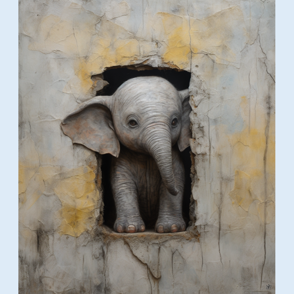 elephant on wall #4