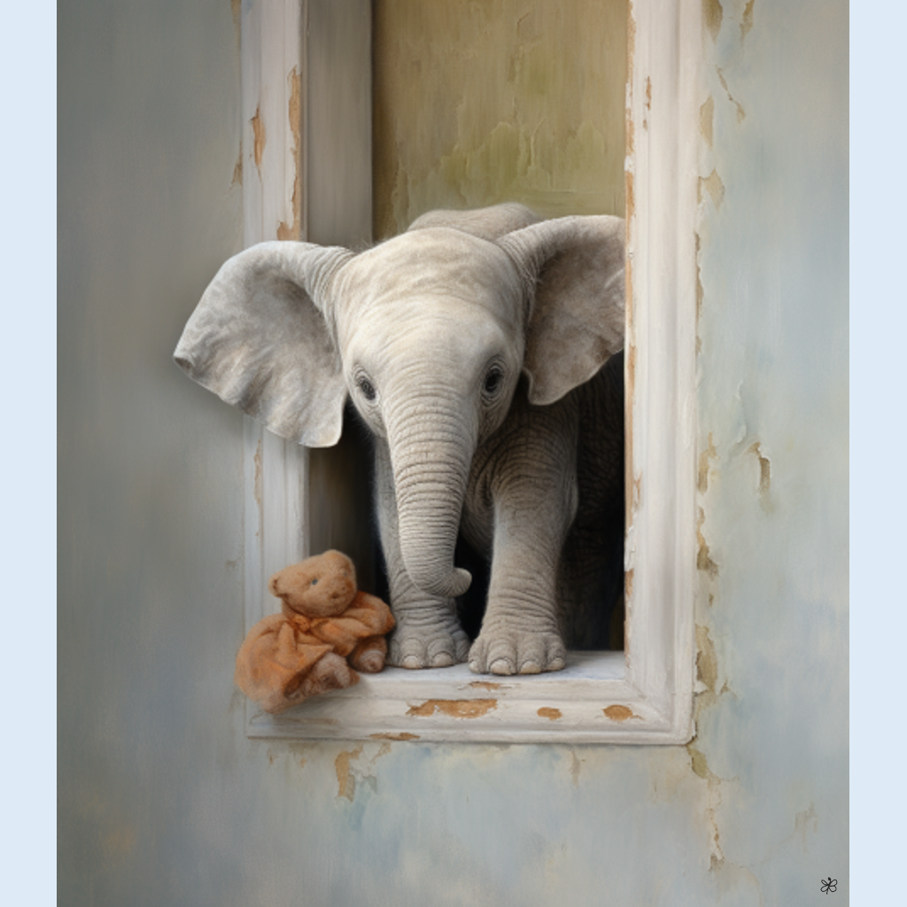 elephant on wall #3