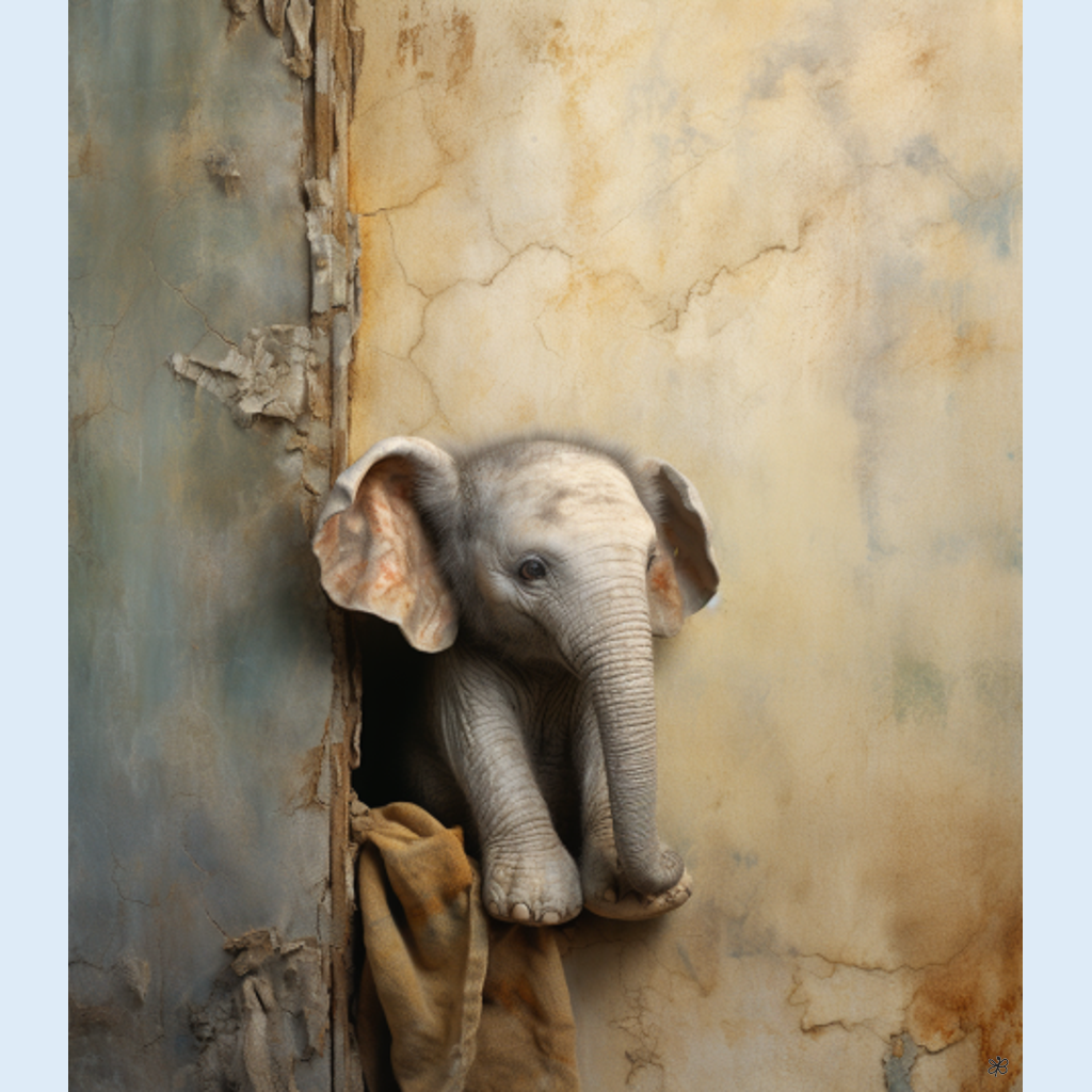 elephant on wall #14
