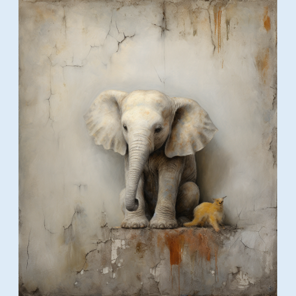 elephant on wall #12