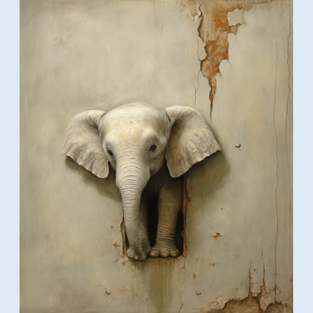 elephant on wall #16