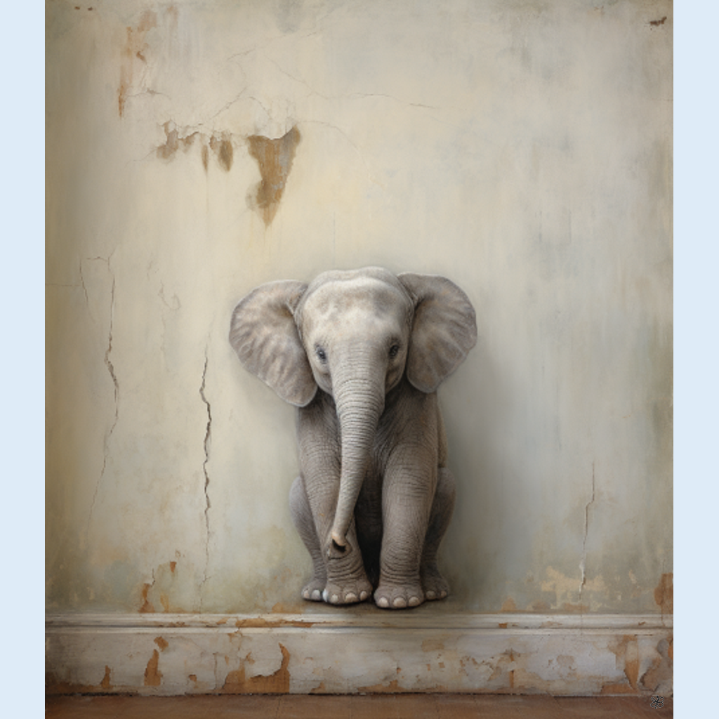 elephant on wall #15