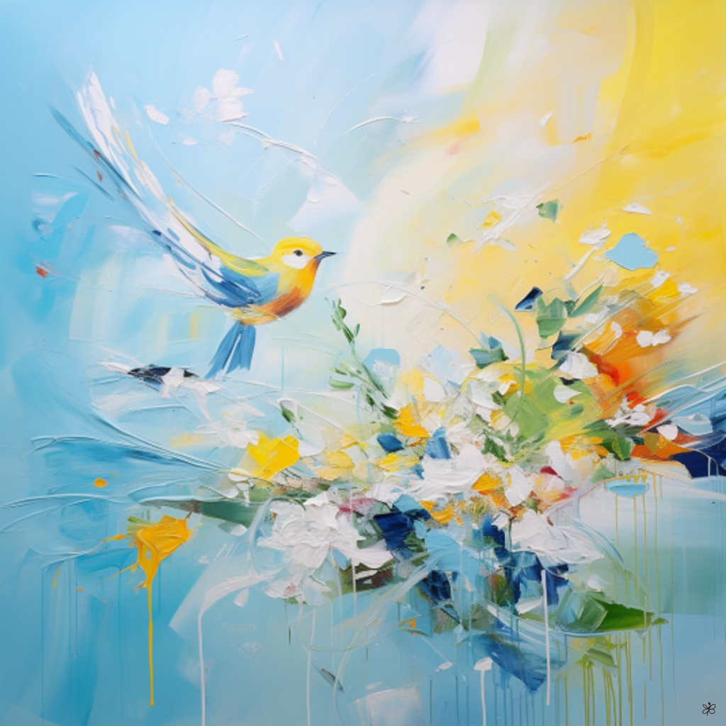 birds and flowers #4