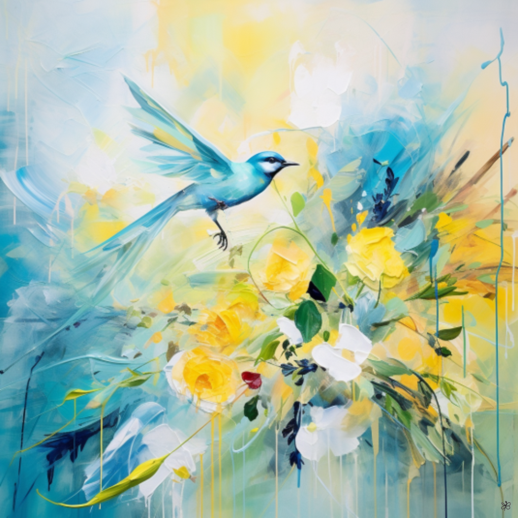 birds and flowers #9