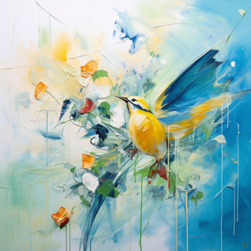 birds and flowers #6