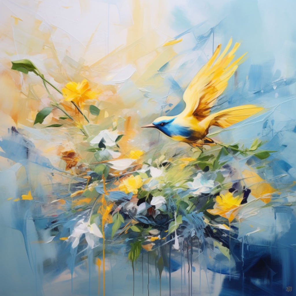 birds and flowers #5