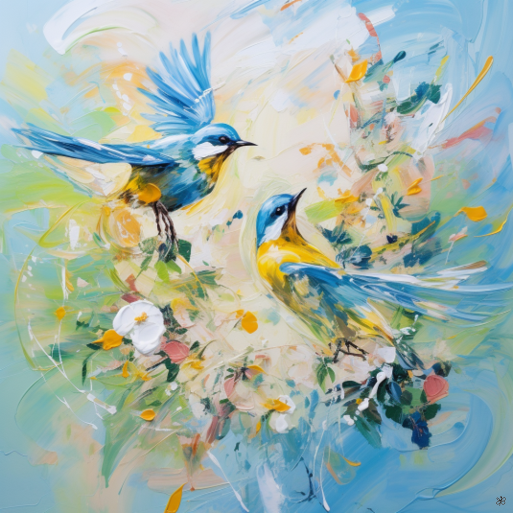 birds and flowers #13