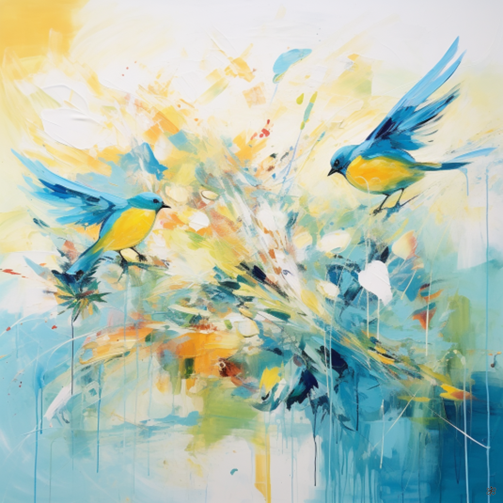 birds and flowers #10