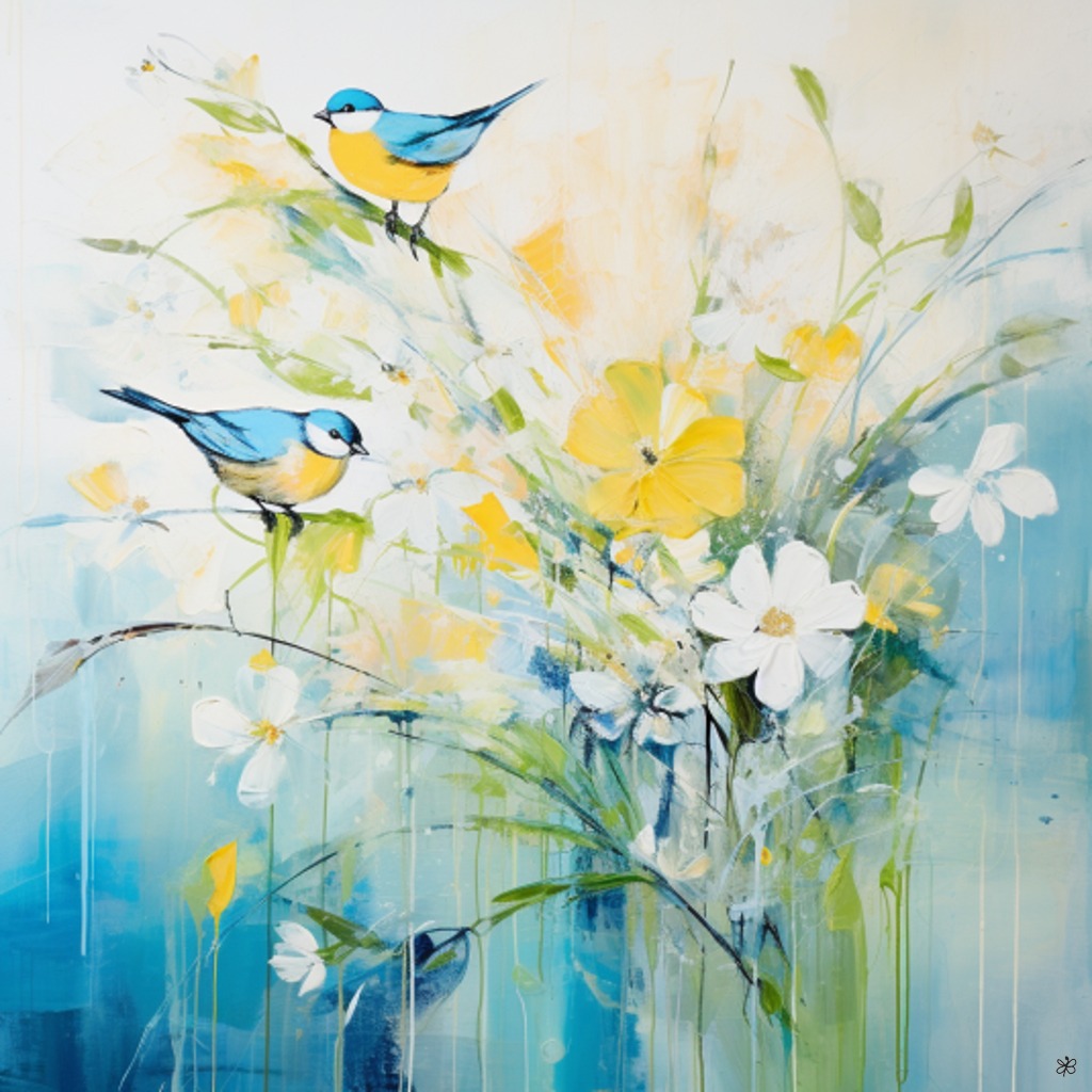 birds and flowers #15