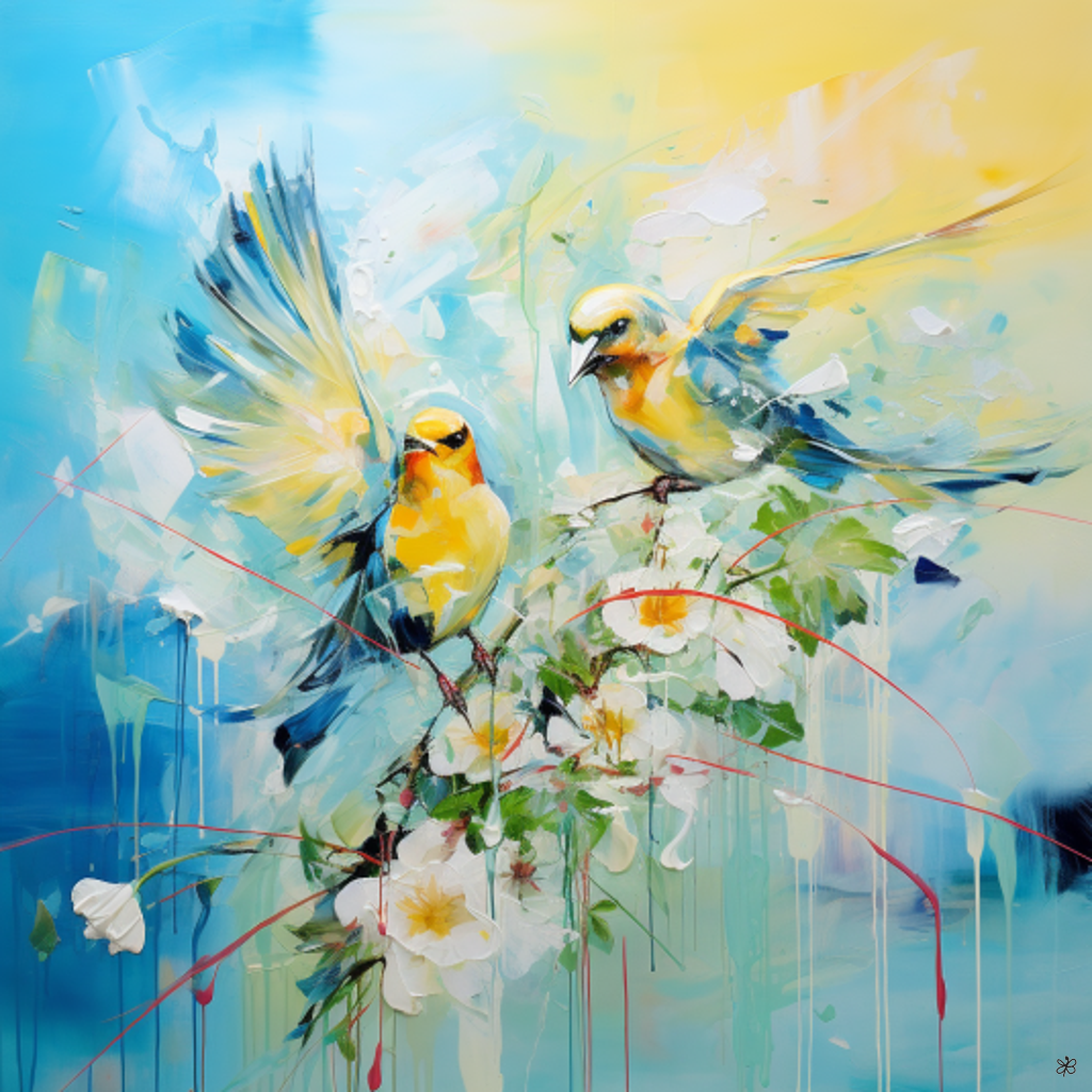 birds and flowers #17