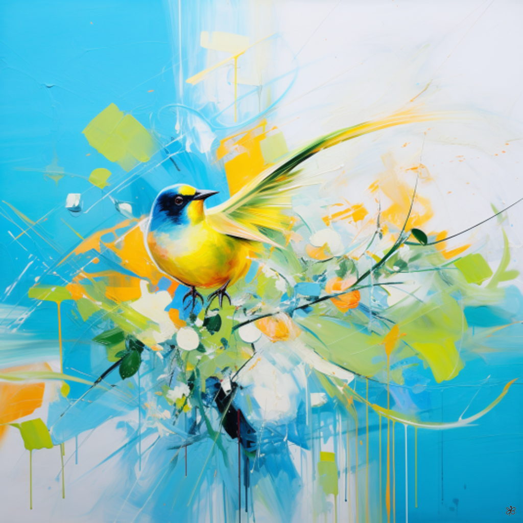 birds and flowers #14