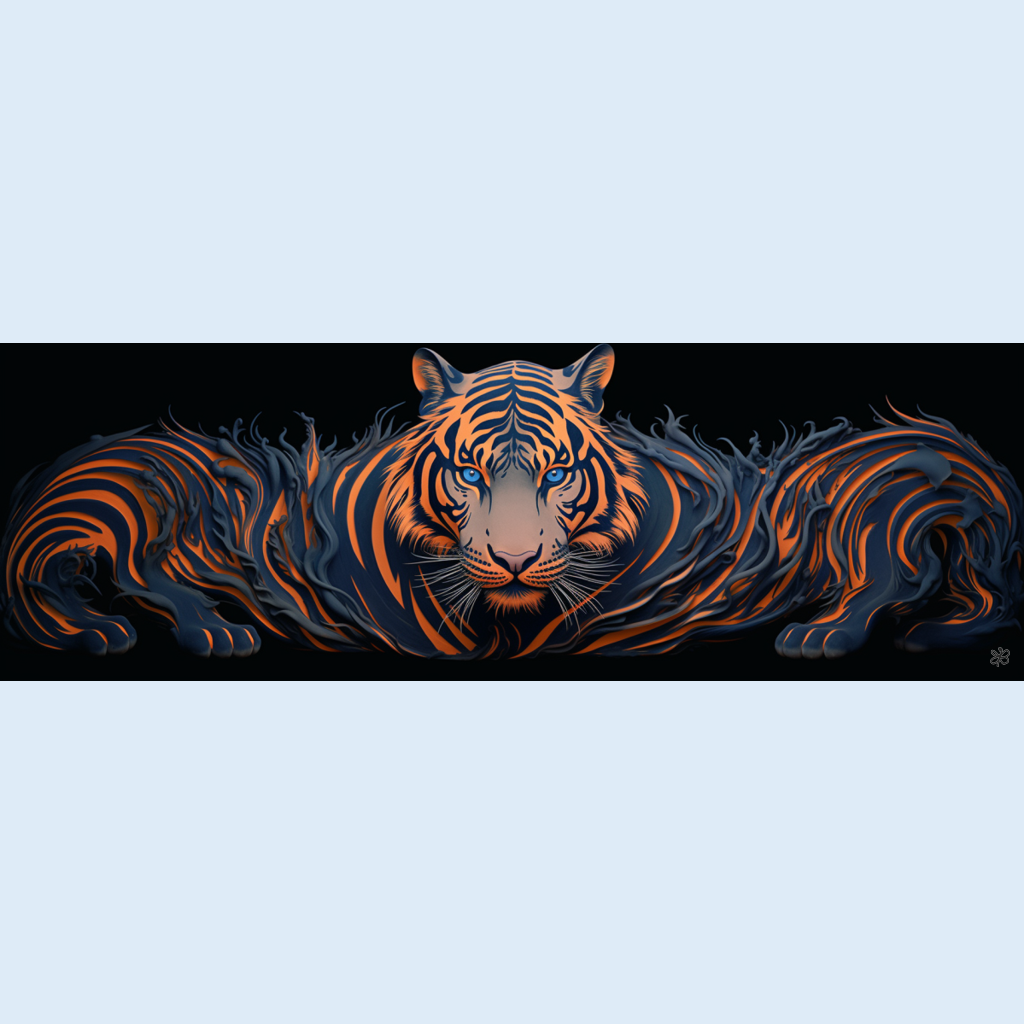 black and blue tiger #11