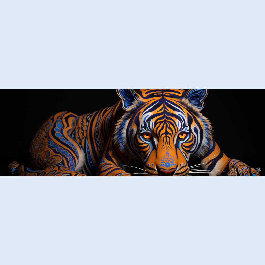 black and blue tiger #12