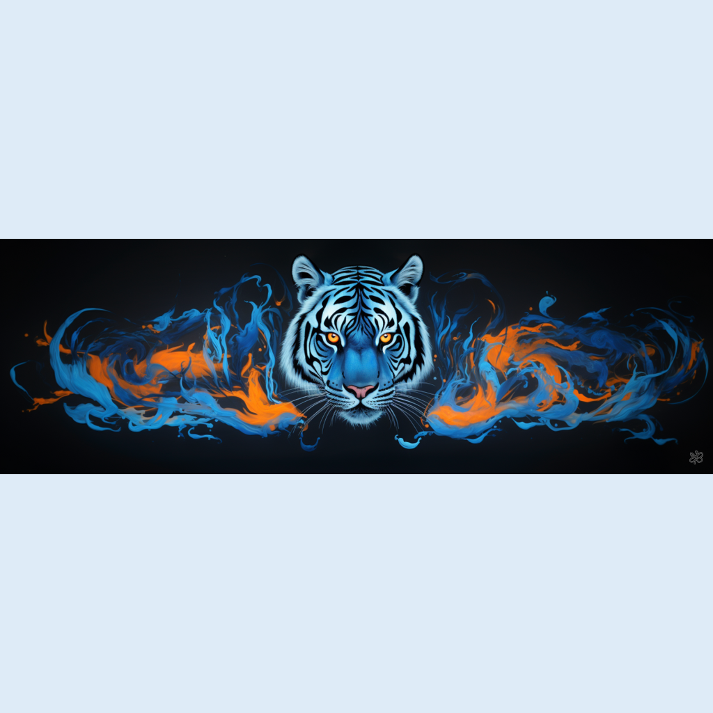 black and blue tiger #16