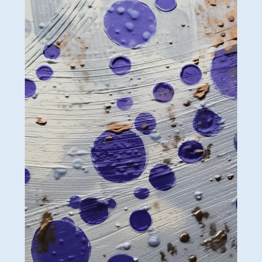 violet glass mirror #13