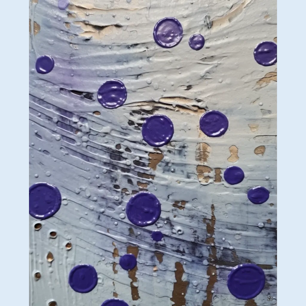 violet glass mirror #16