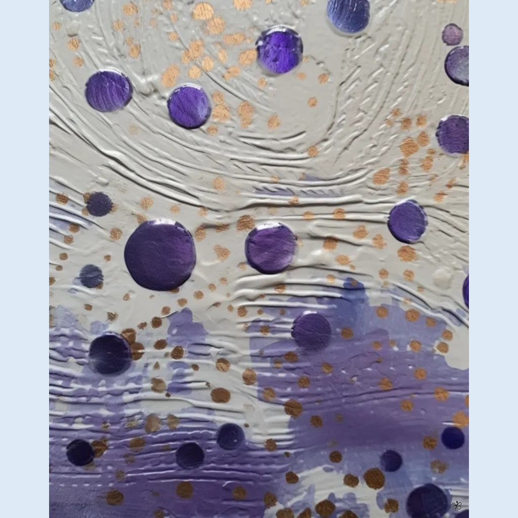 violet glass mirror #8