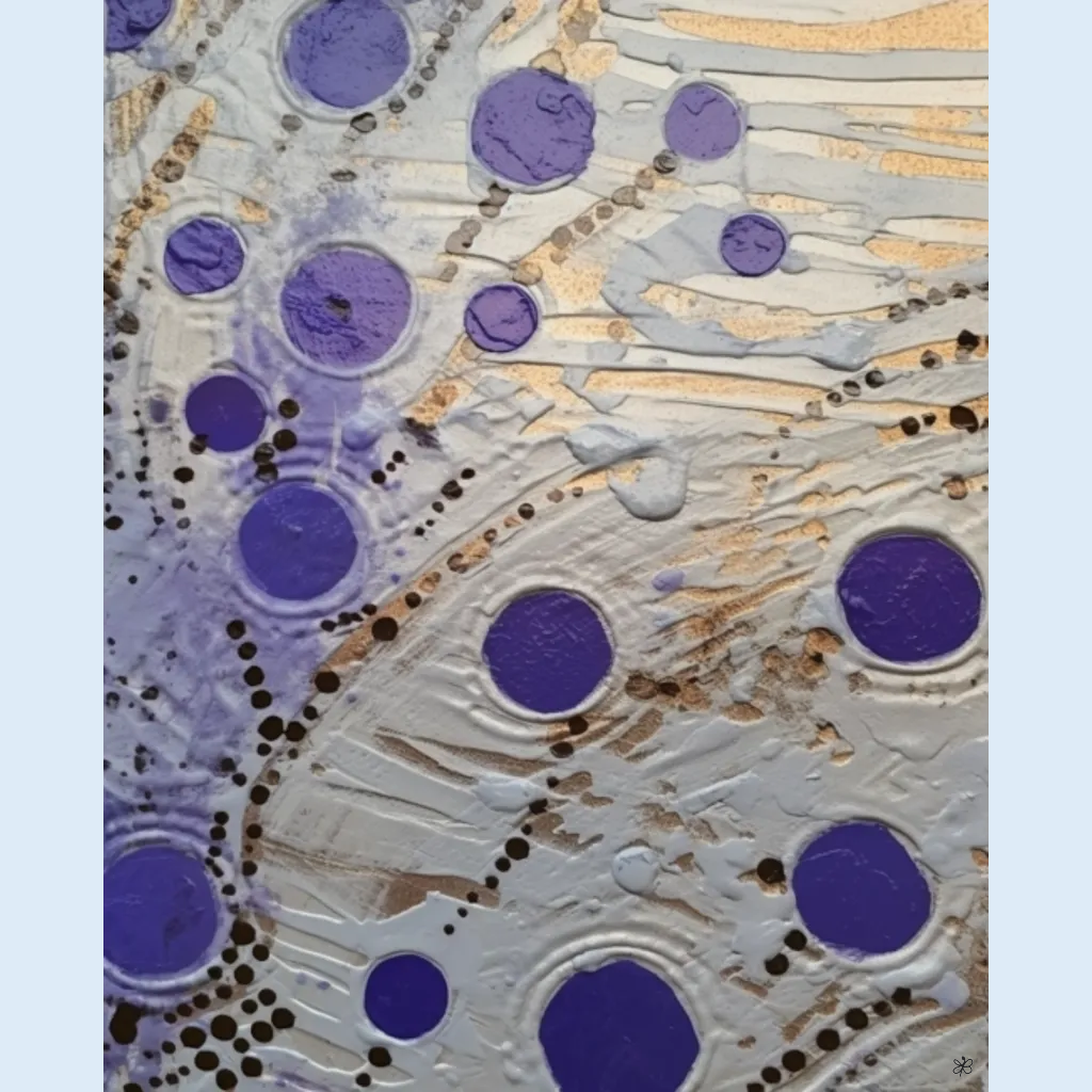 violet glass mirror #3