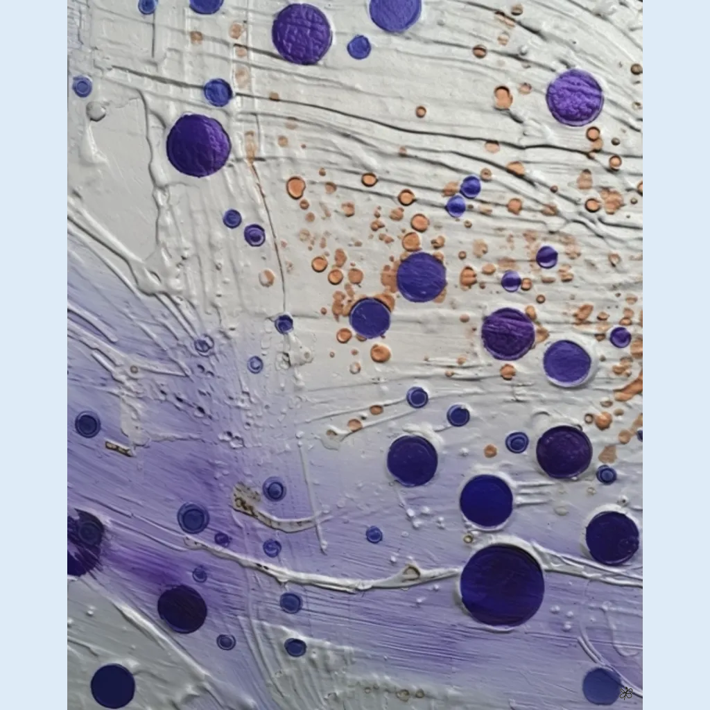 violet glass mirror #9