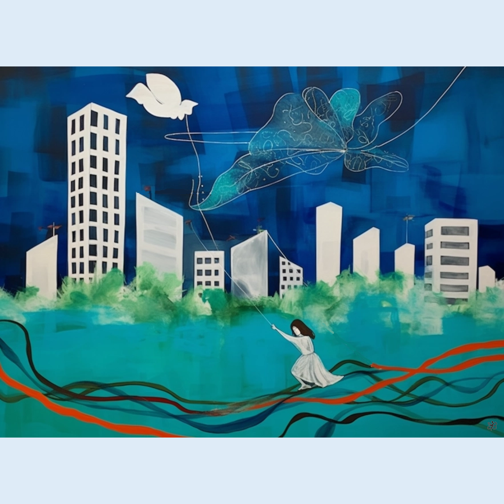 woman flying #4