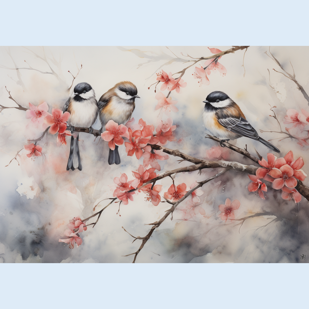 birds on branch #1