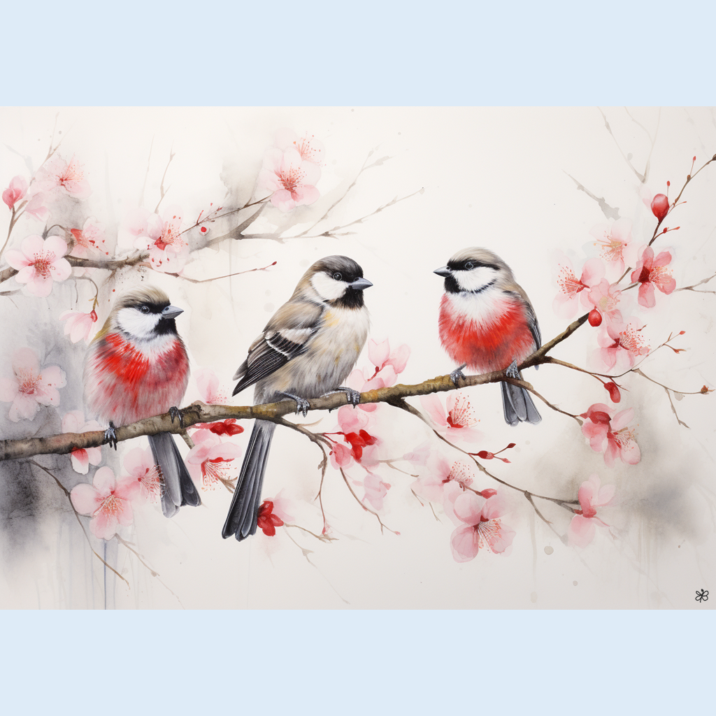 birds on branch #2