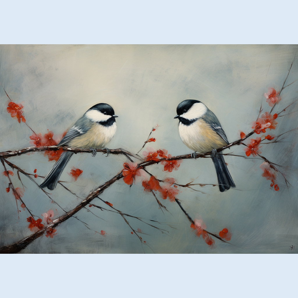 birds on branch #10
