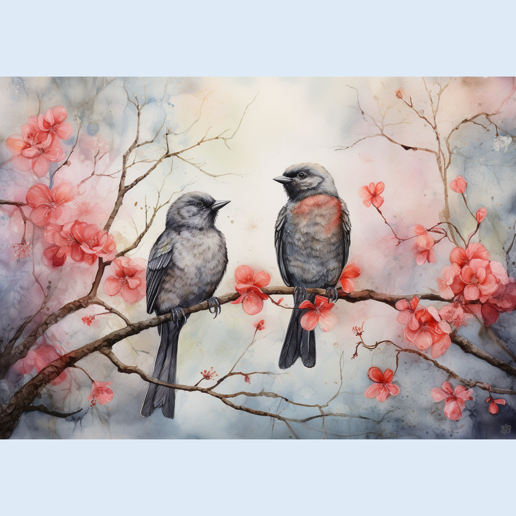 birds on branch #3