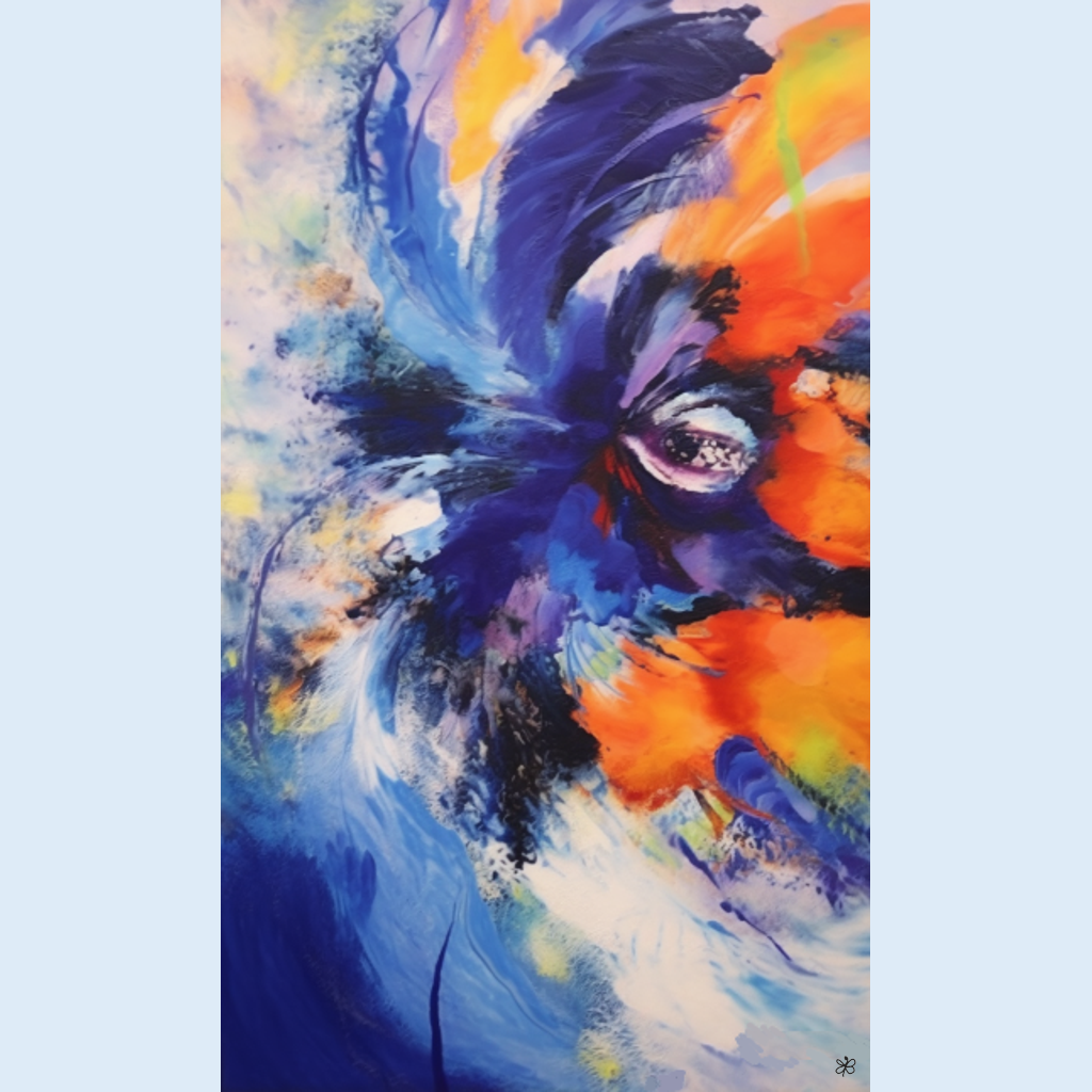 blue flower top #11