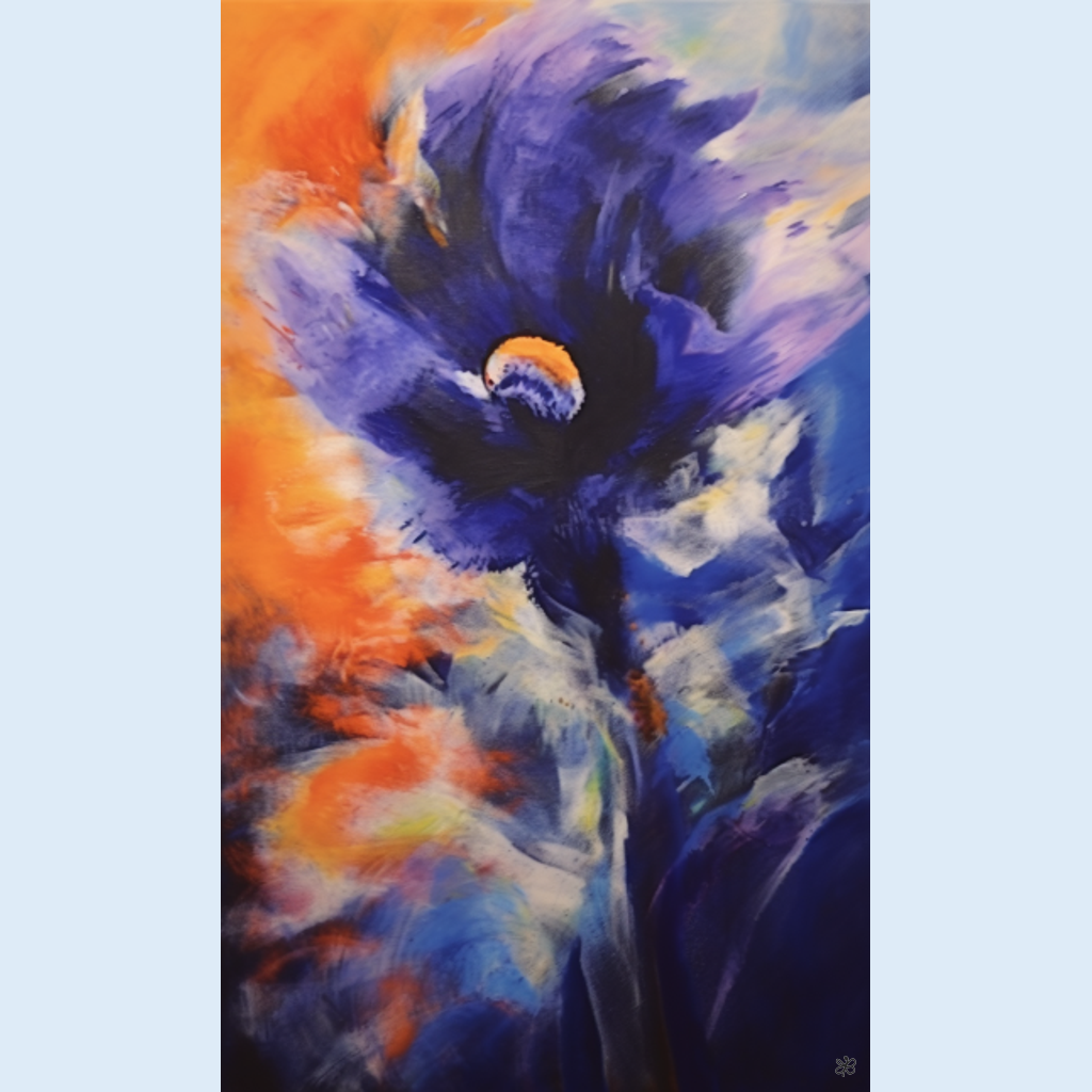 blue flower top #14