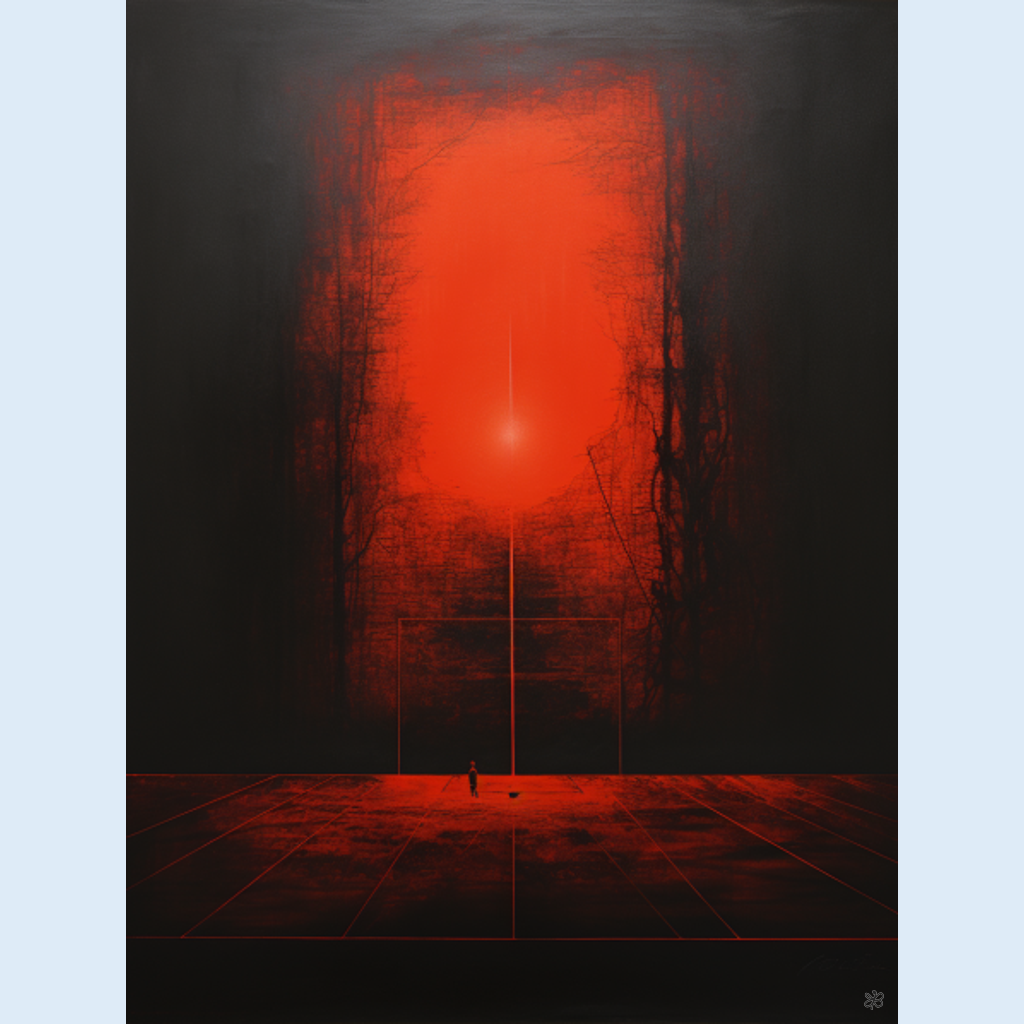 abstract red #12