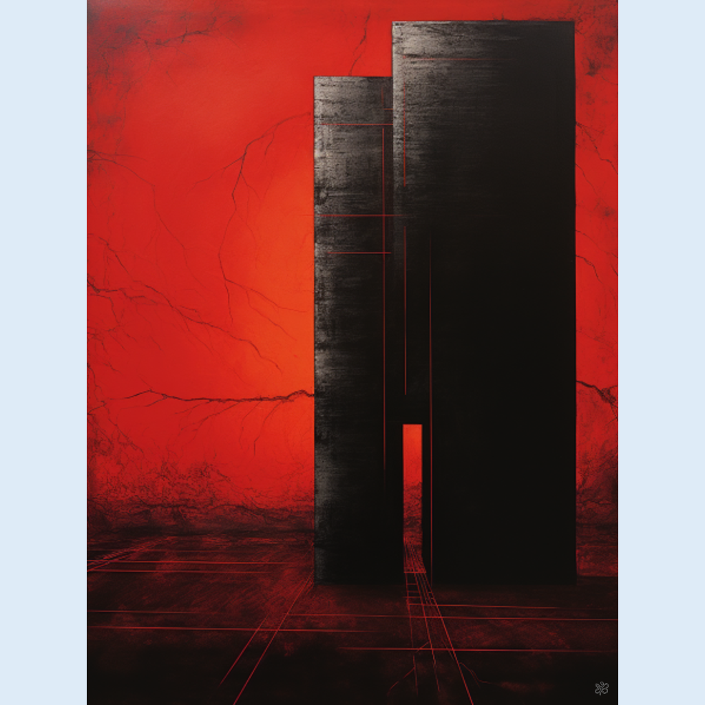 abstract red #9