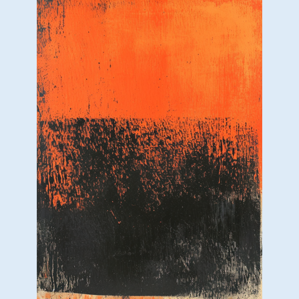 orange black field #4