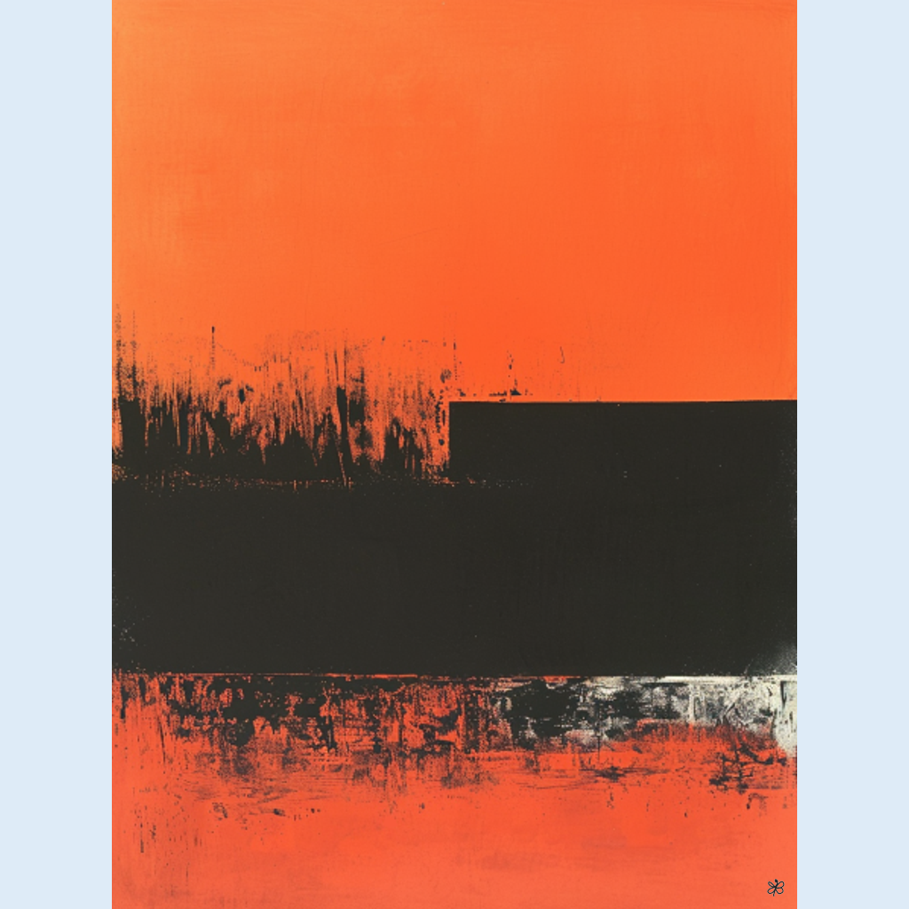 orange black field #8