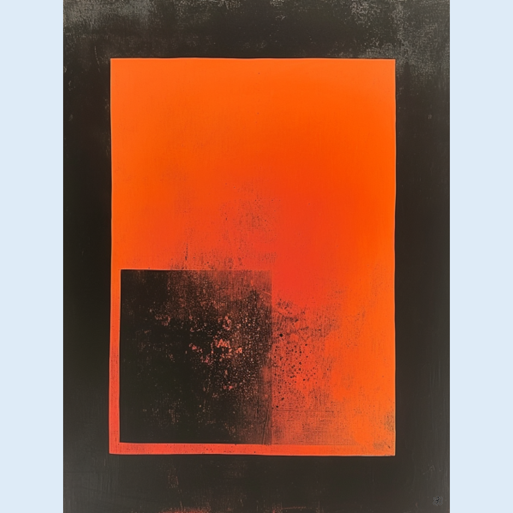orange black field #11