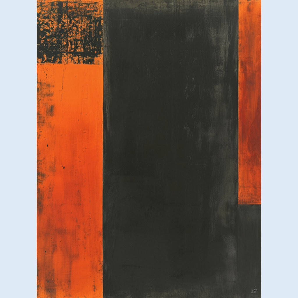 orange black field #5