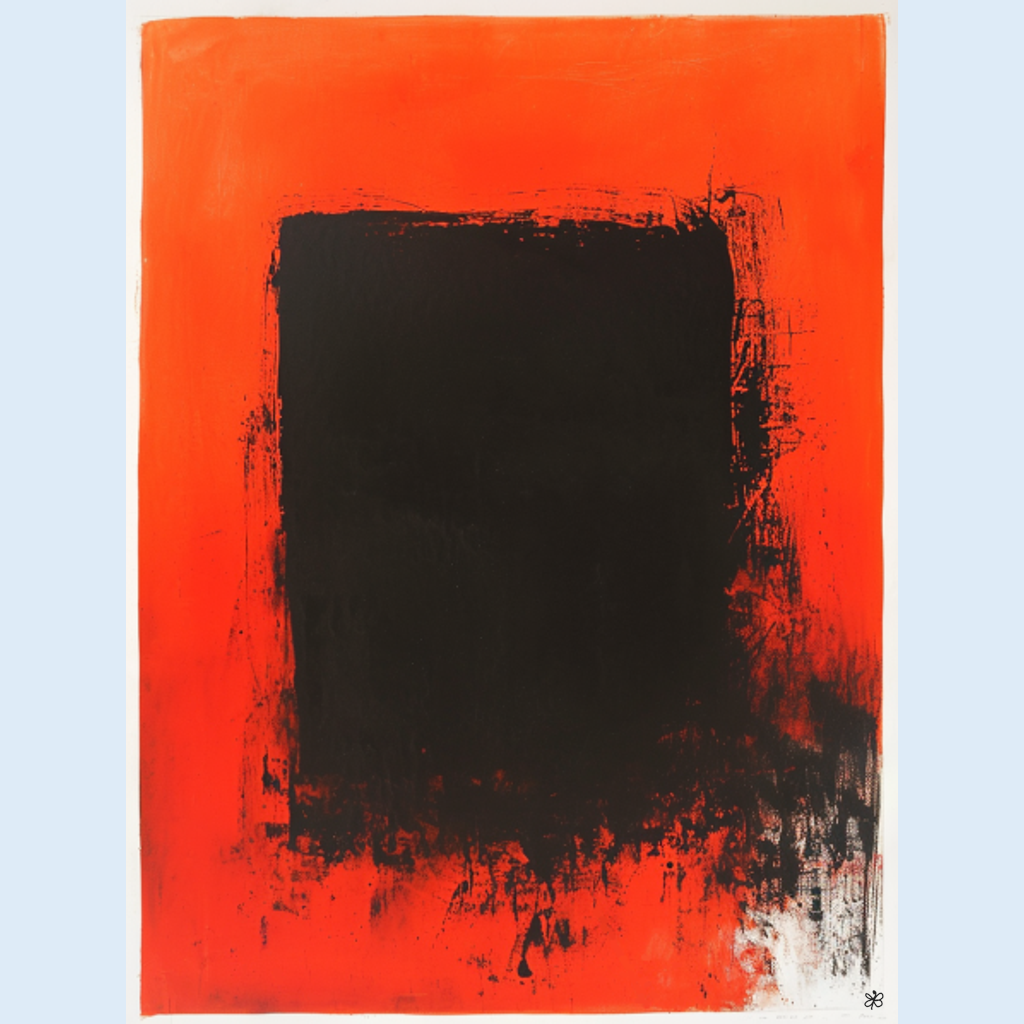 orange black field #9