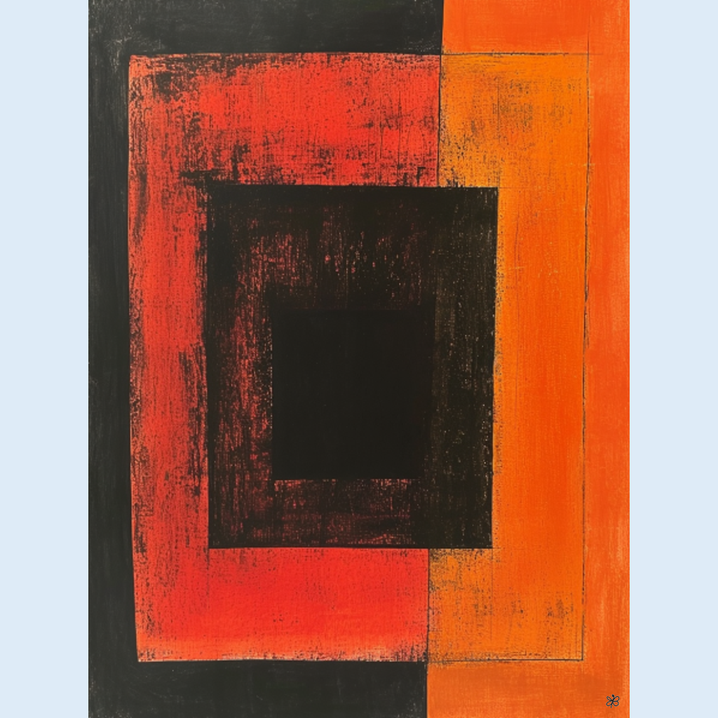 orange black field #17