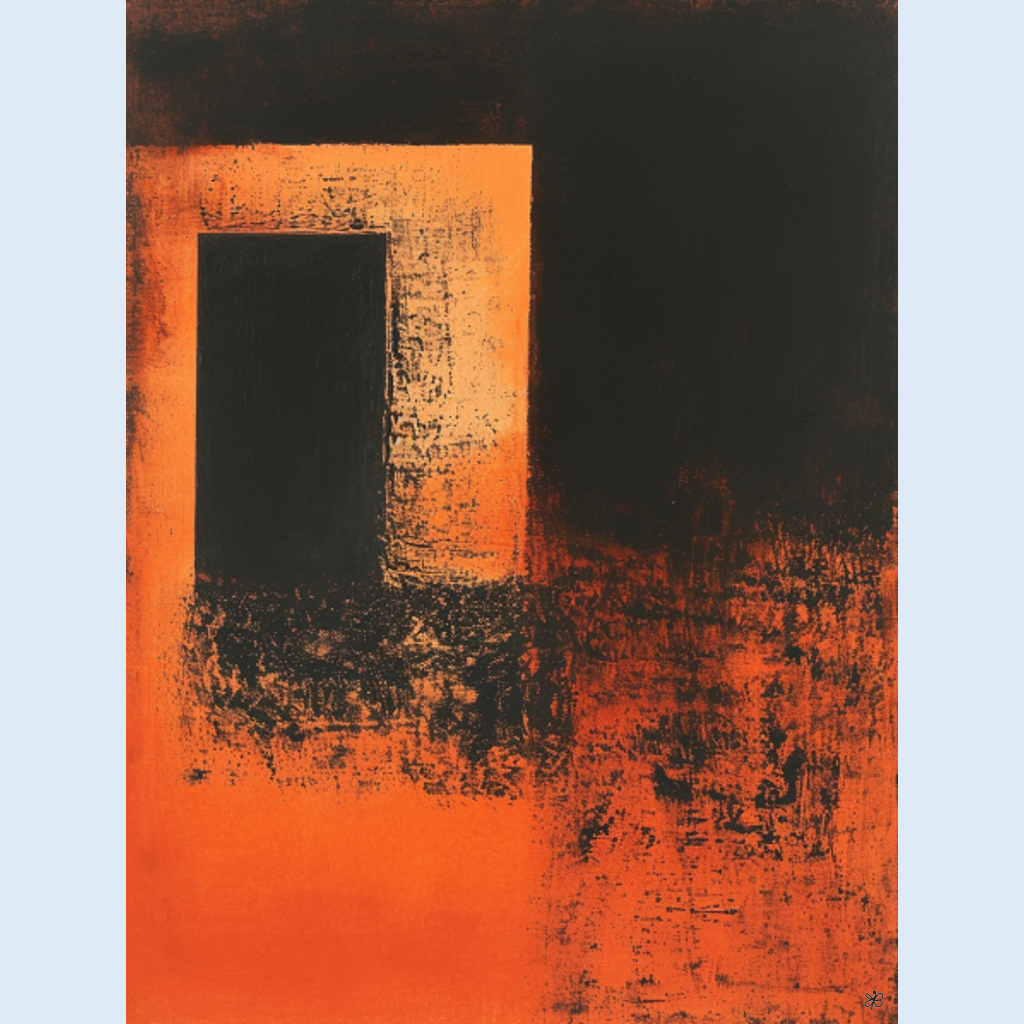 orange black field #12