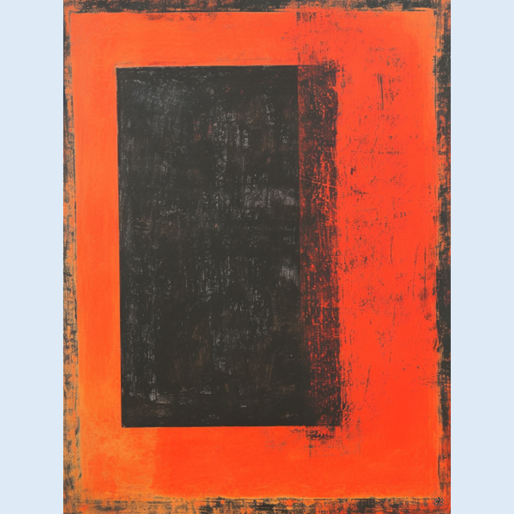 orange black field #13