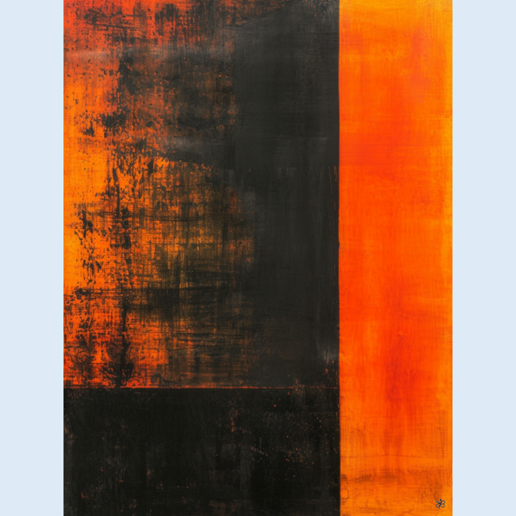 orange black field #14