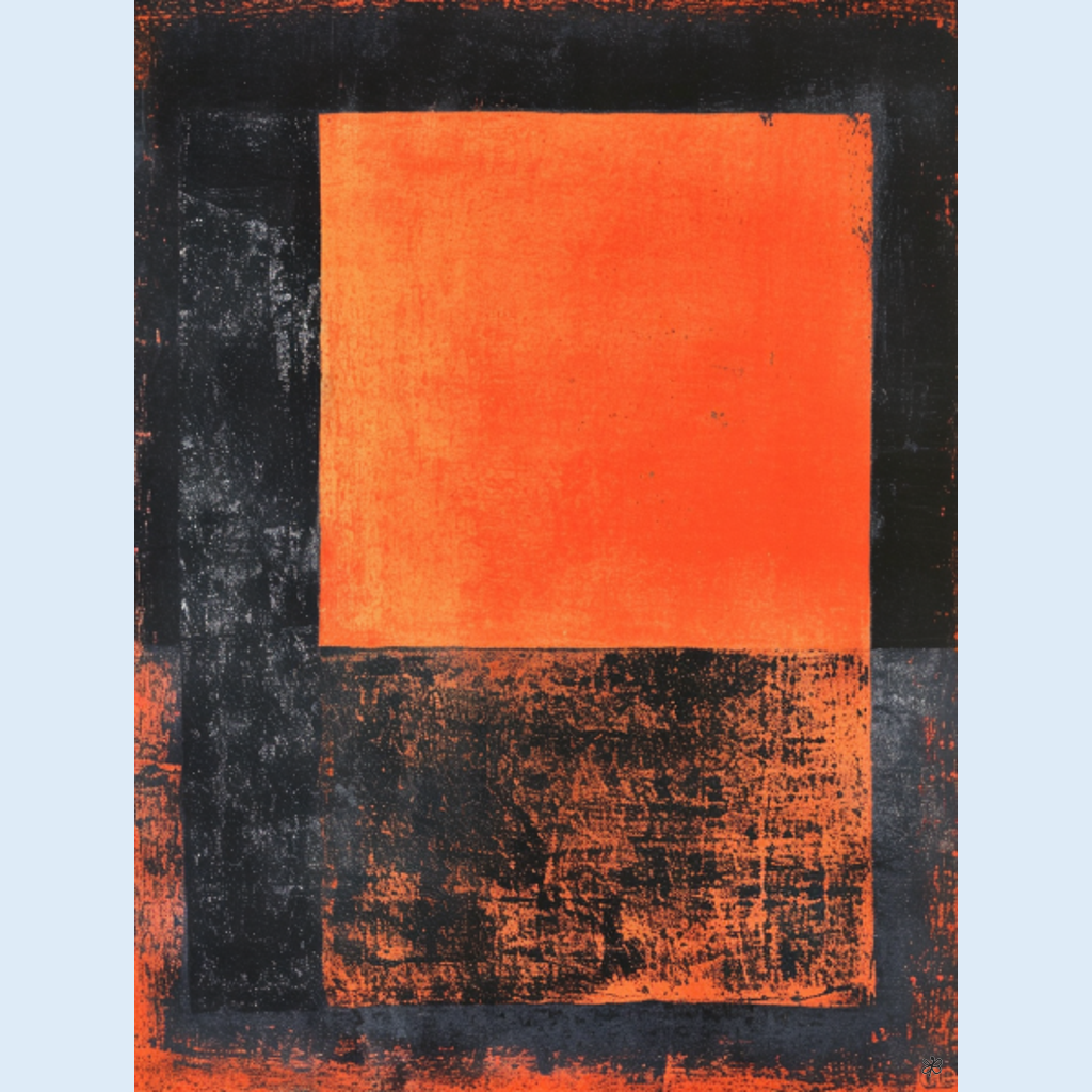 orange black field #6